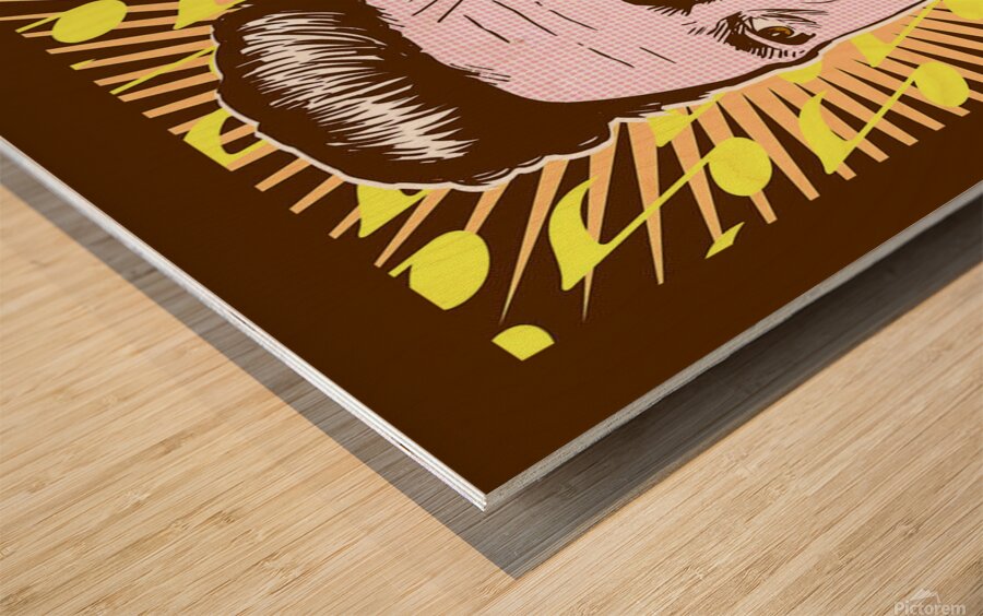 johnny cash Wood print