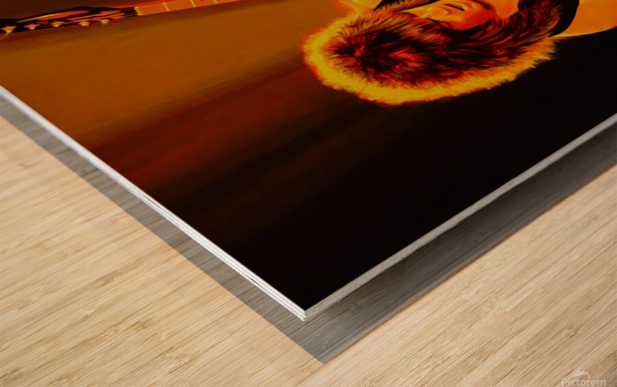 Eddie Van Halen Wood print