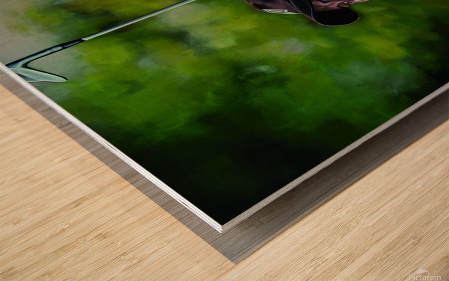 Tiger Woods Wood print