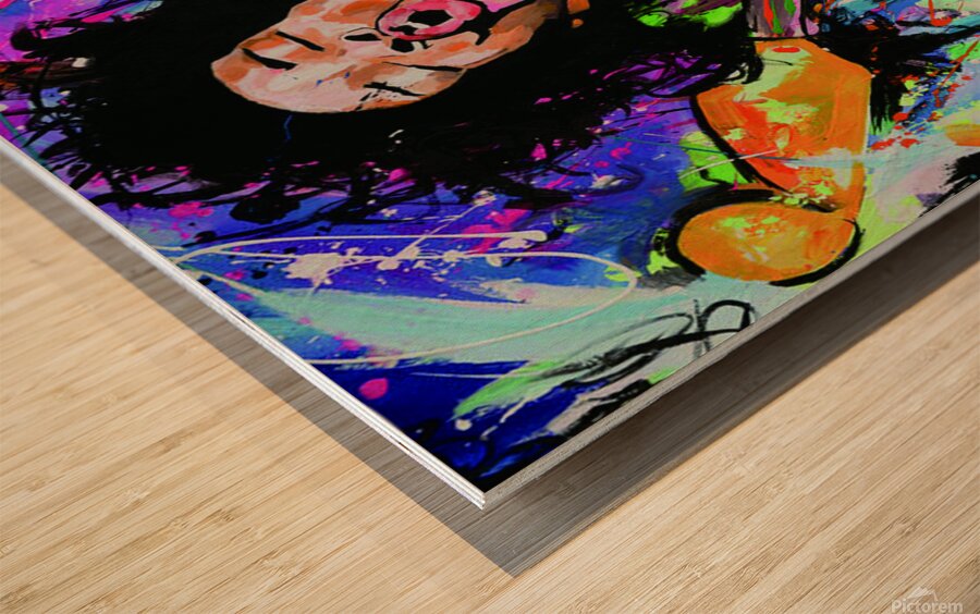  jimi hendrix Wood print