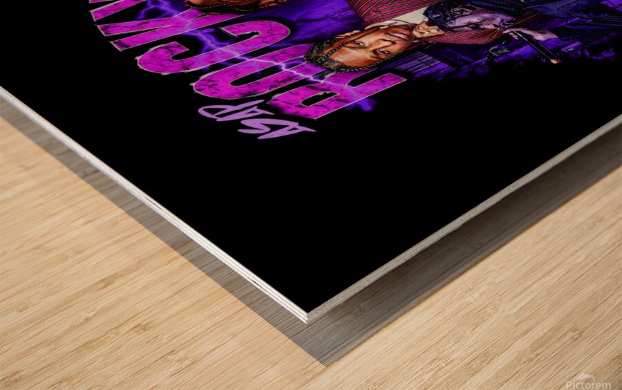 Asap Rocky Wood print