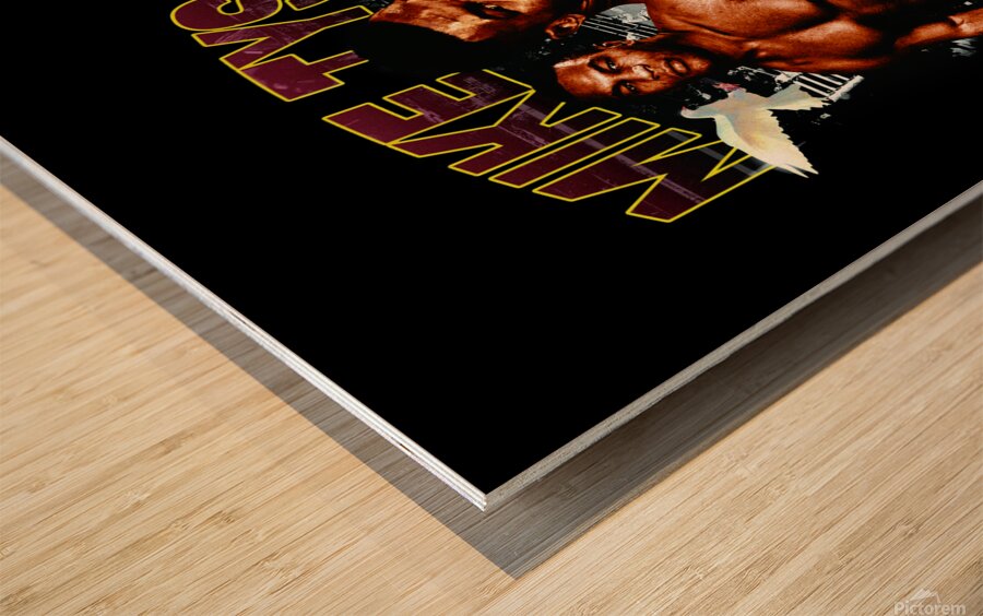 Mike Tyson Wood print