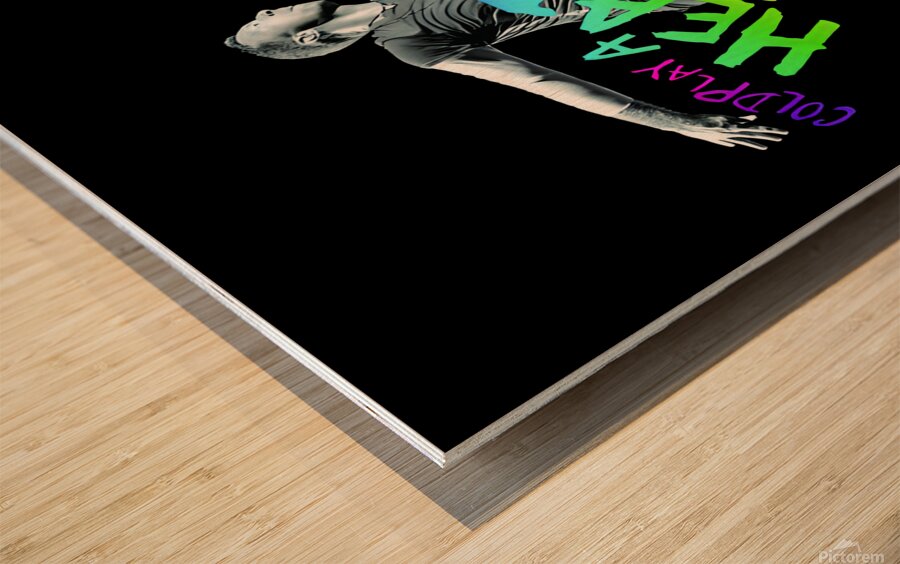 Head in the clouds Coldplay Wood print