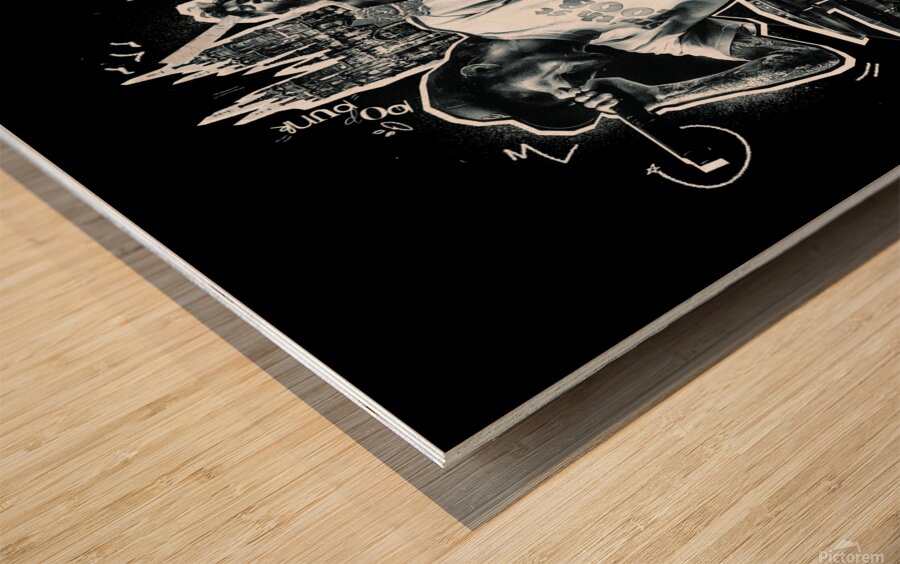neckdeep Wood print