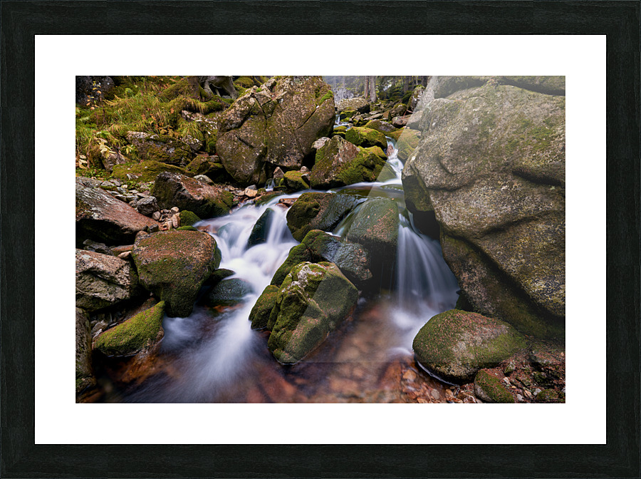 Waterfall details Picture Frame print