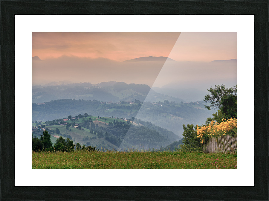 Pestera village Picture Frame print