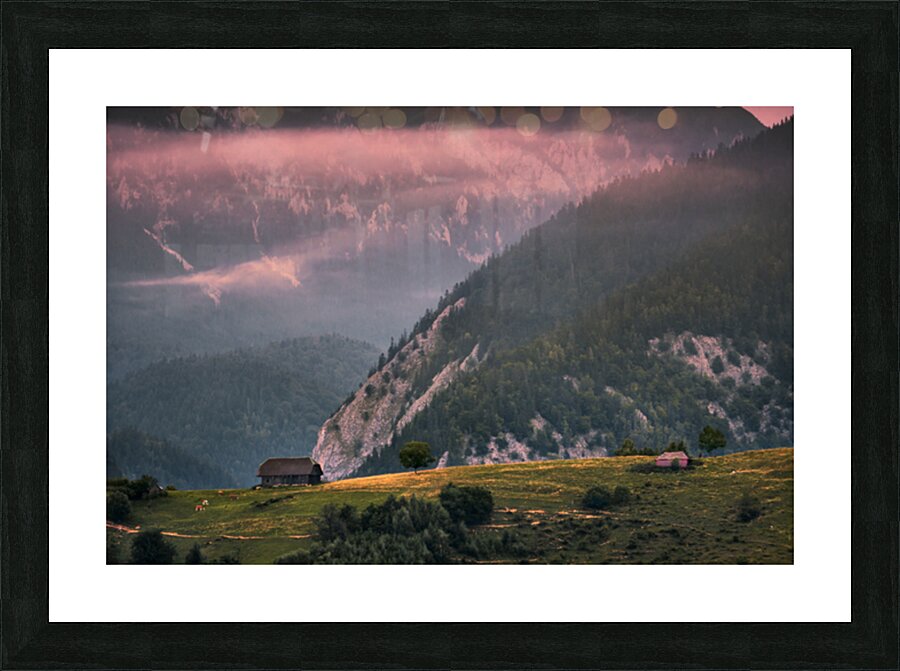 Pestera village Picture Frame print
