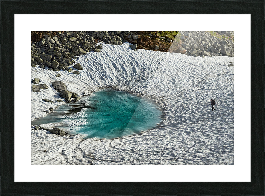 Frozen Lake  Picture Frame print