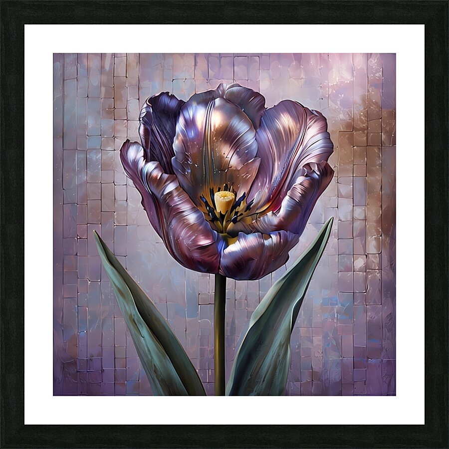 Chromatic Tulip Picture Frame print