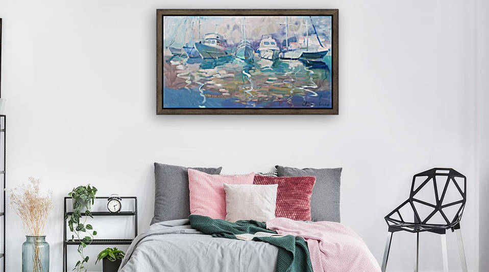 Between day and evening. Calm in the port by Anastasiia Grygorieva