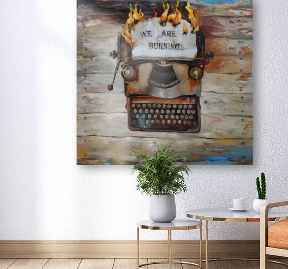 We are burning  by Anastasiia Grygorieva