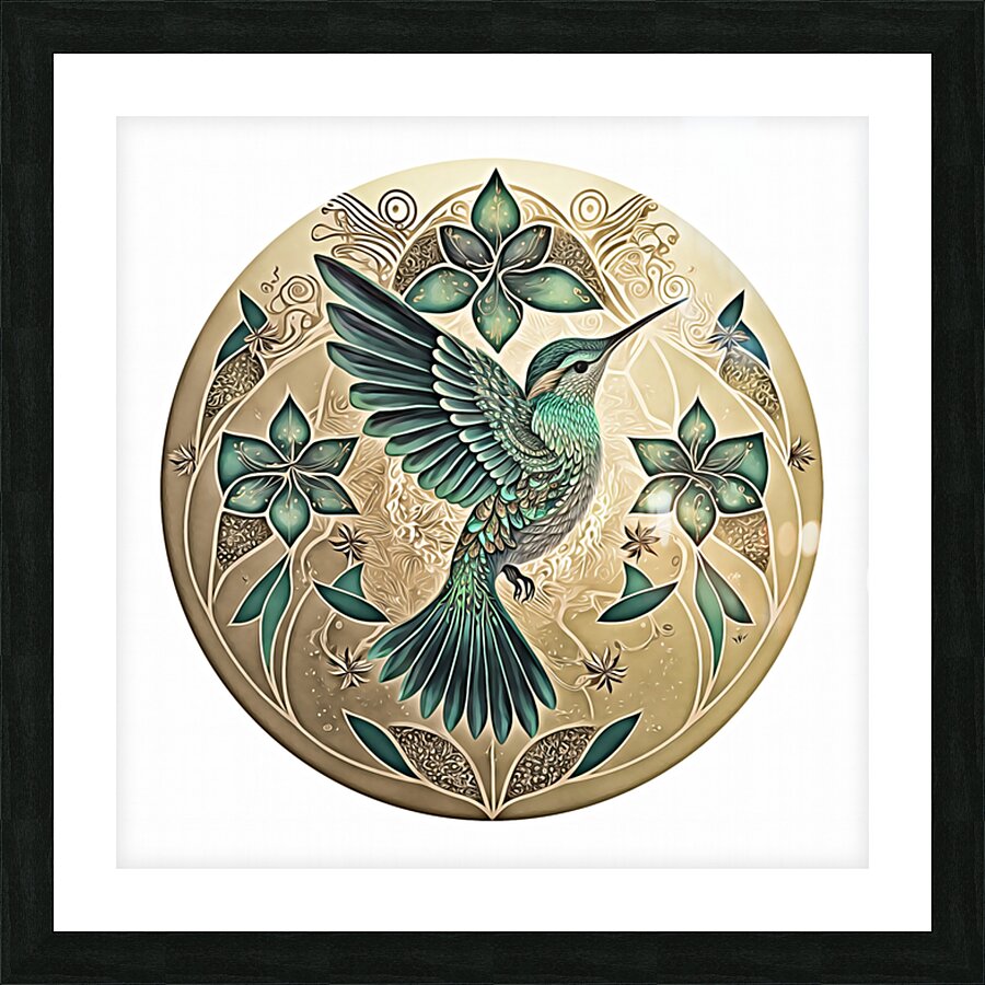 ArtXcl 0044 Mandala hummingbird by Mandala ArtXcl