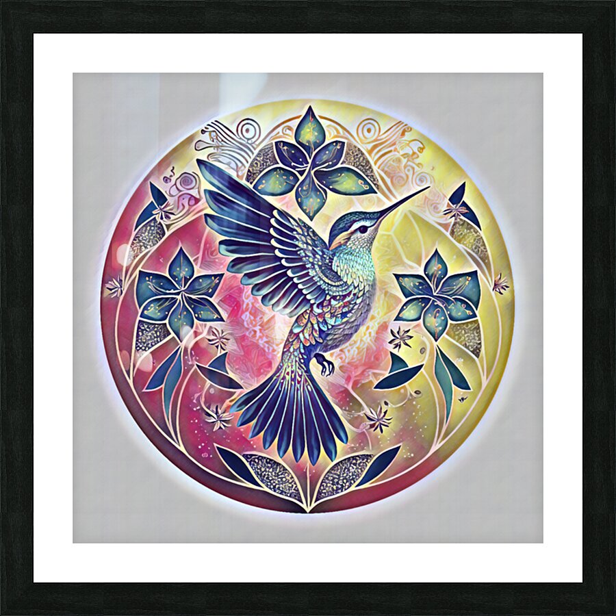 ArtXcl 0045 Mandala hummingbird by Mandala ArtXcl