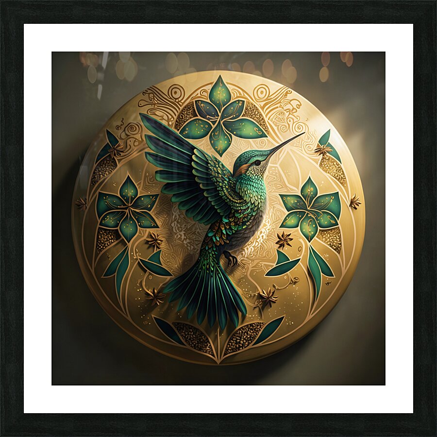 ArtXcl 0042 Mandala hummingbird by Mandala ArtXcl