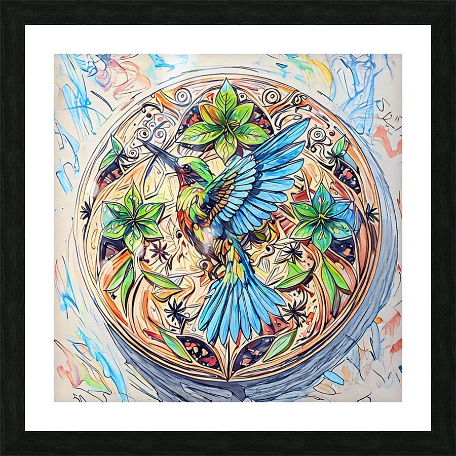 ArtXcl 0039 Mandala hummingbird by Mandala ArtXcl