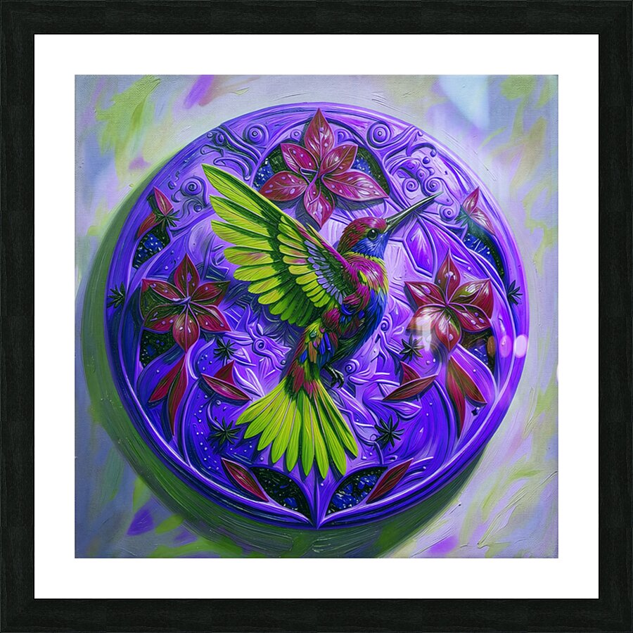 ArtXcl 0037 Mandala hummingbird by Mandala ArtXcl