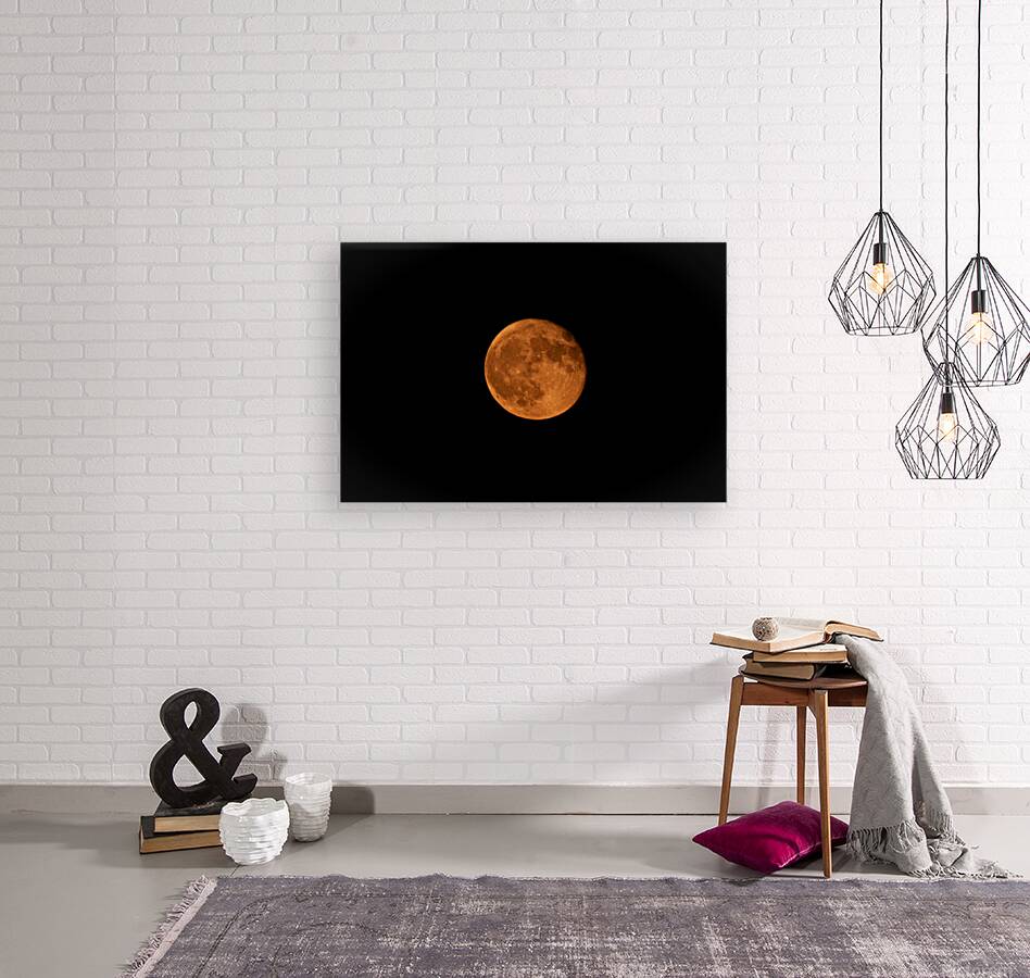 Orange Moon Rising Reproduction
