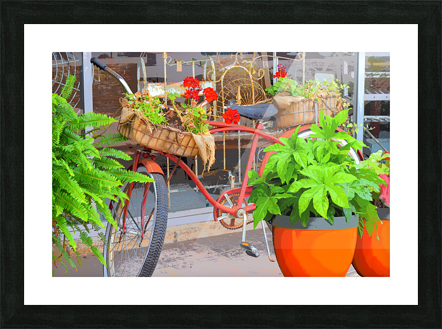 Red Bicycle Picture Frame Printing