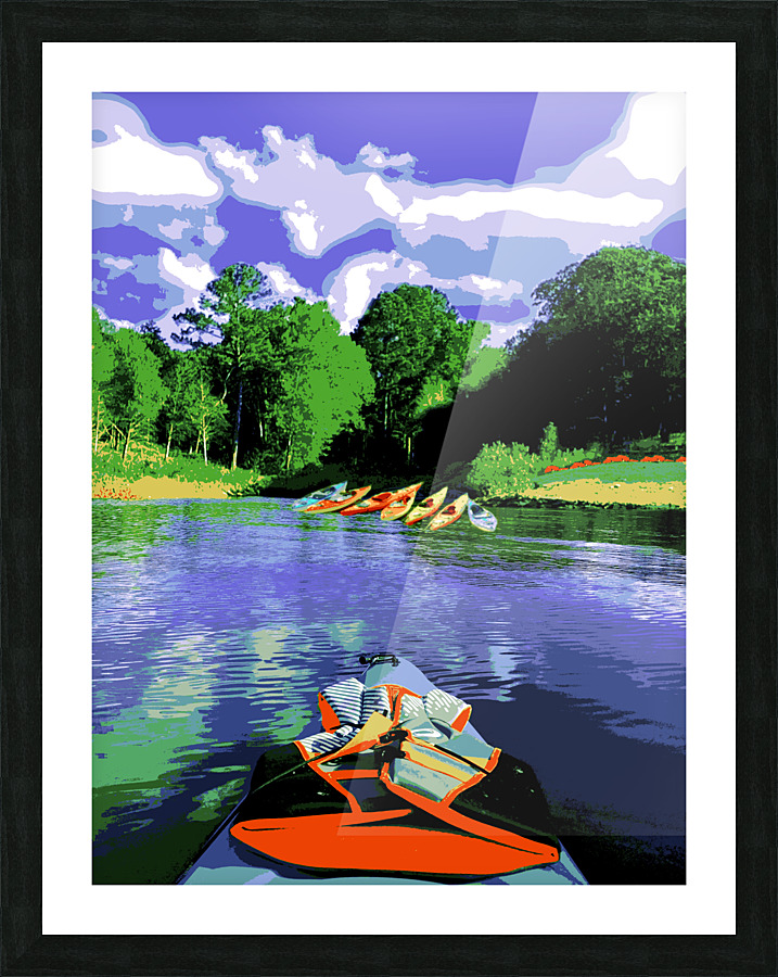 Kayak Day Picture Frame Printing