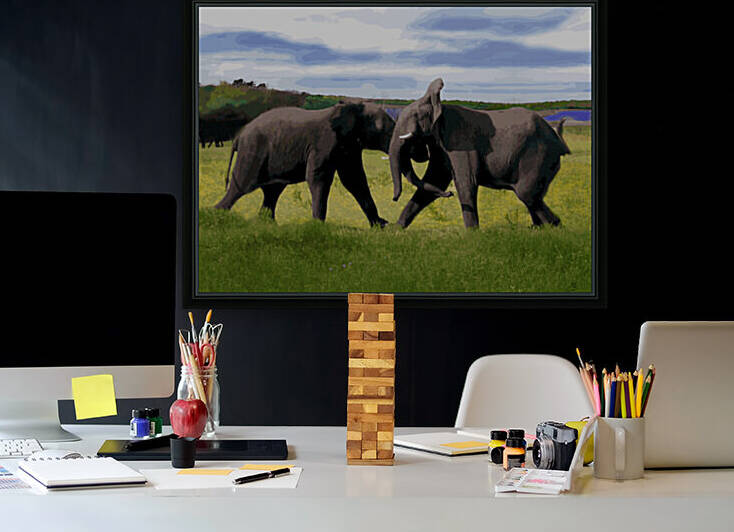 Elephant Duel by Rachael Beauchamp