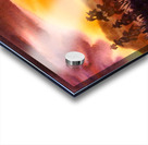 Cloudy Sunset Mountain Himalaya  Watercolor Painting  Acrylic print