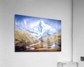 Majestic Mount Himalaya  Watercolor Painting  Acrylic Print