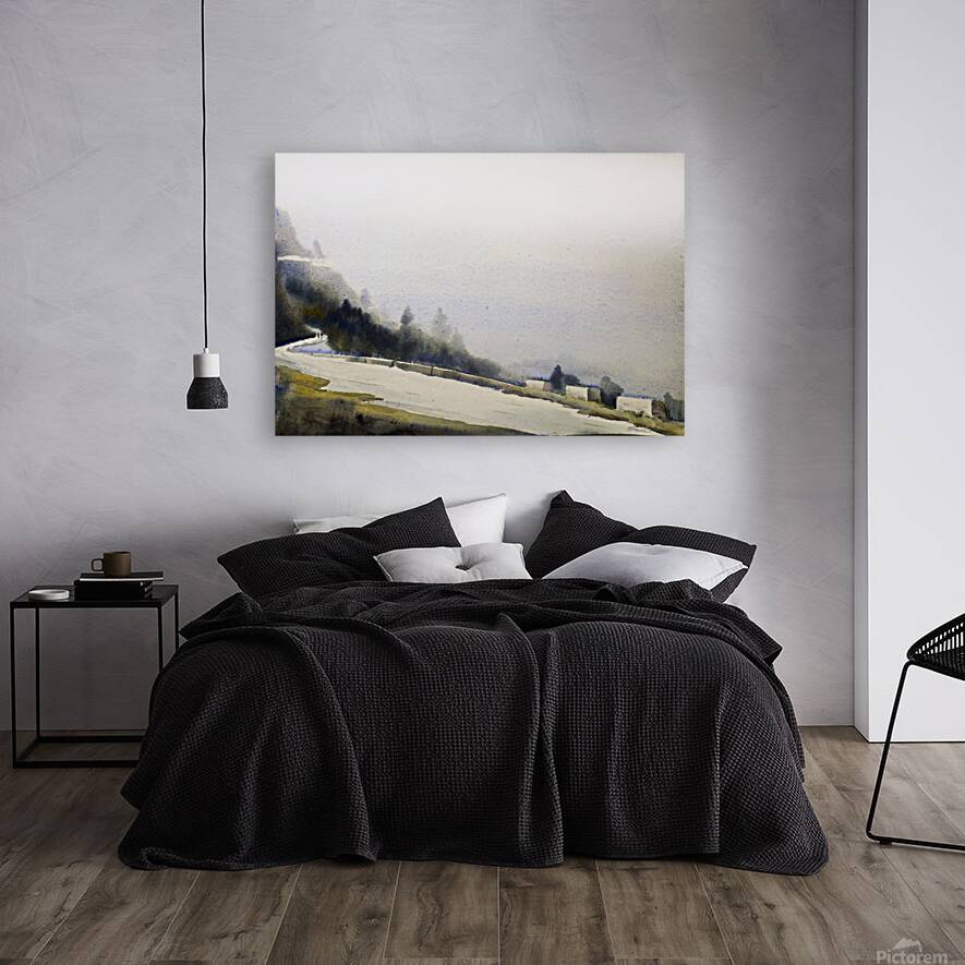 Mysterious Lonely Himalayan Mountain Road  Reproduction