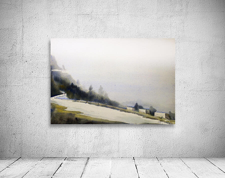 Mysterious Lonely Himalayan Mountain Road  Wall Preview