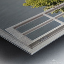 Summer Rainbow Over Trees Metal print