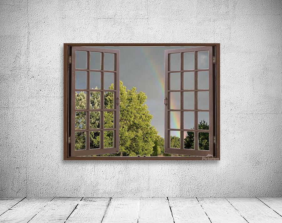 Summer Rainbow Over Trees Wall Preview