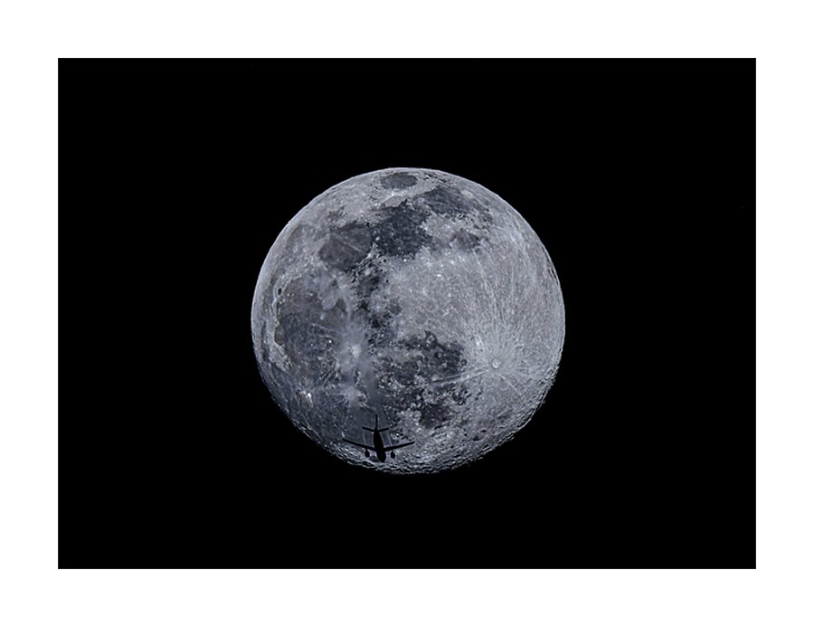 Moon Crossing Picture Frame print