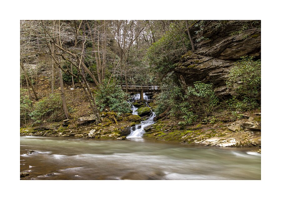 Rainbow Falls Picture Frame print