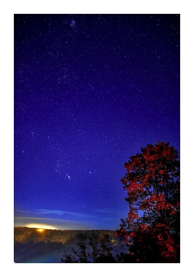Warm Autumn Night Picture Frame print
