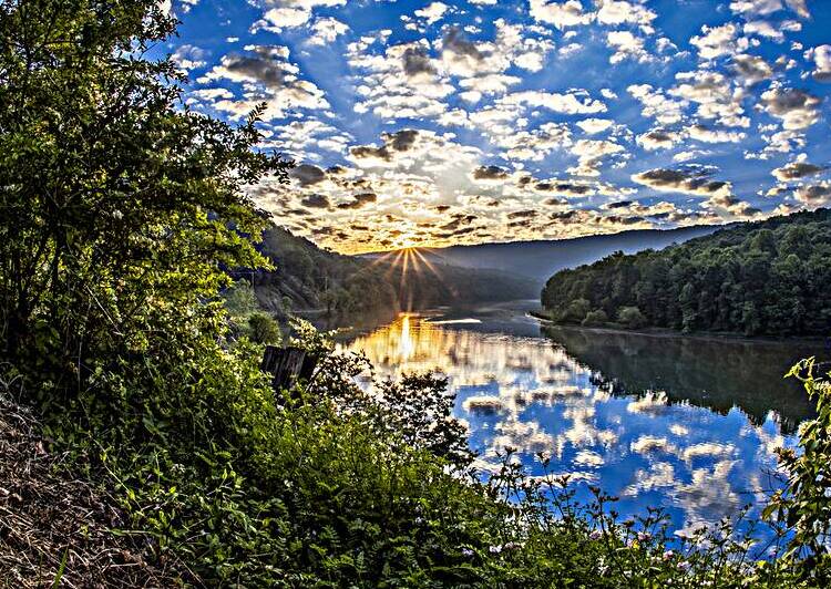 Sunrise at Weavers Falls  by Touch Of Frank Photography