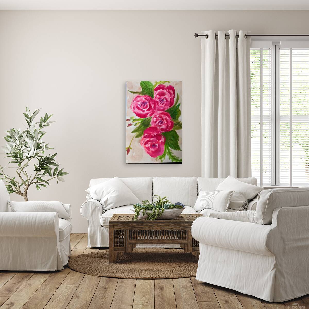 paper roses Reproduction