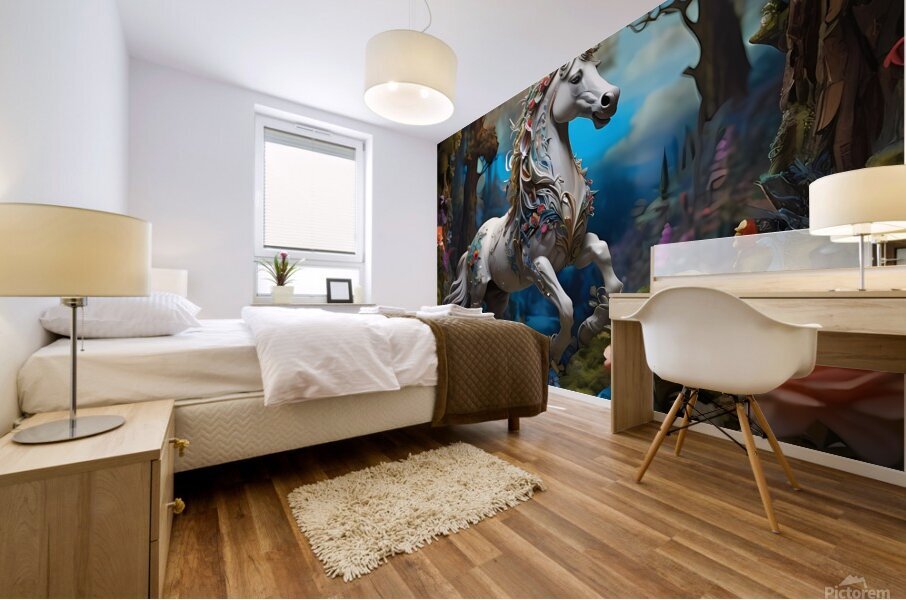 Default masterpiece multilayered fantasy diorama Mural print