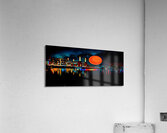 Harvest Moon Over Port Acrylic Print