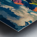 BlueGreen River Metal print