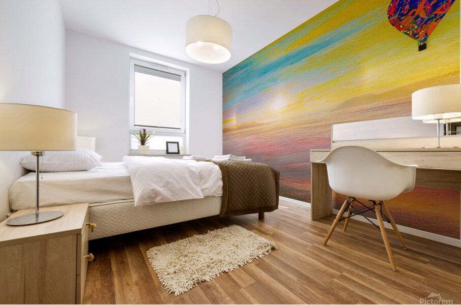 Balloon Sun Dog Sunset Mural print