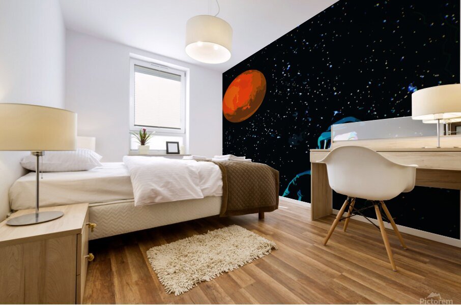 Chucks in Space Mural print