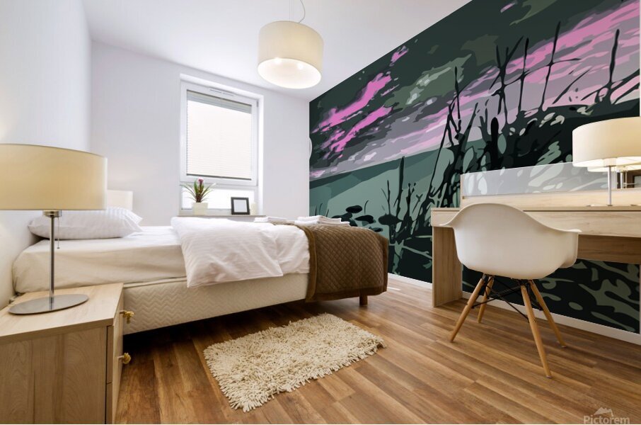 Cotton Candy Cove Mural print