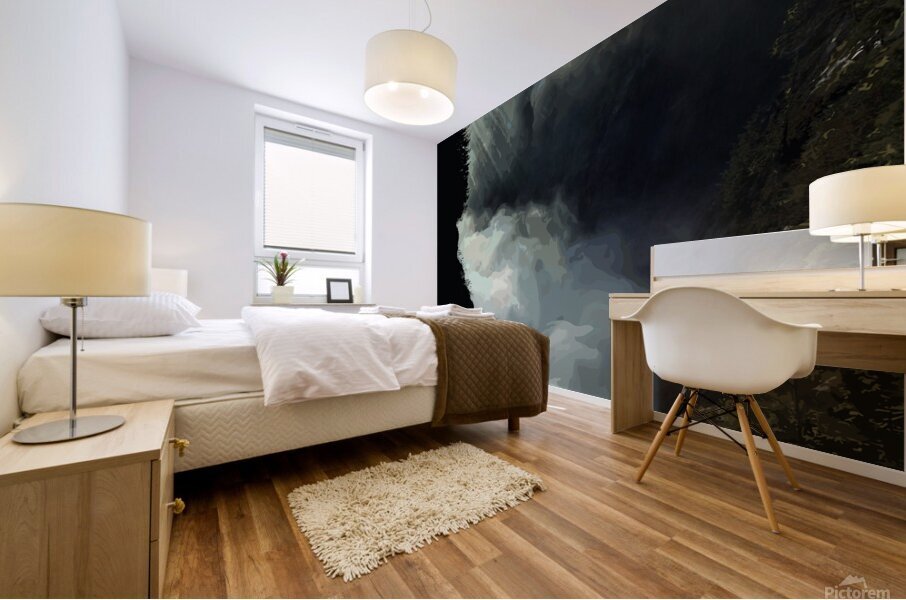 Rushing Mists Mural print