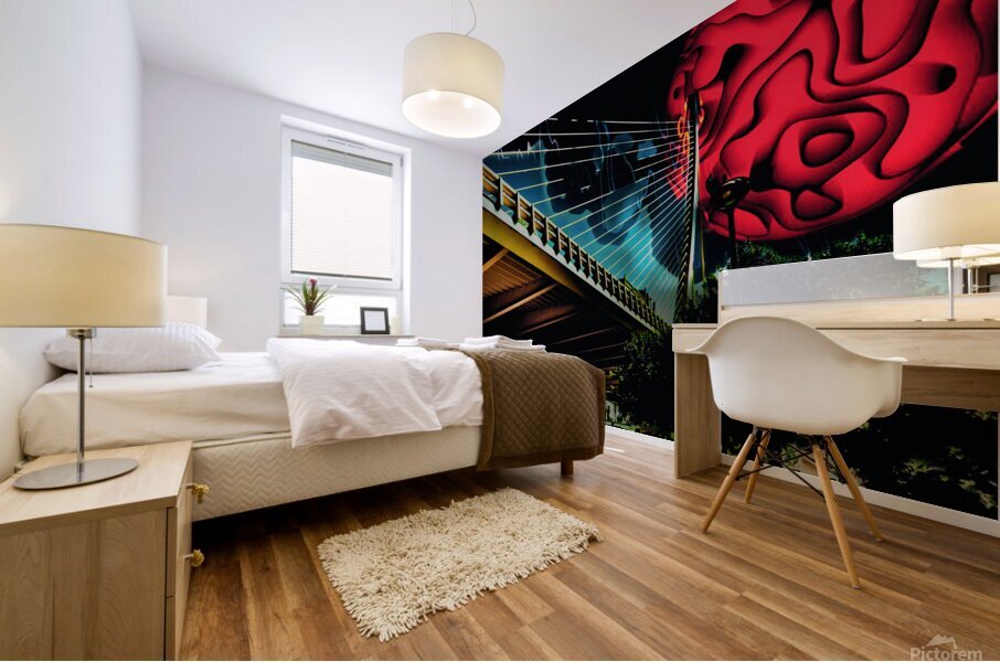 Panomanian Red Mural print