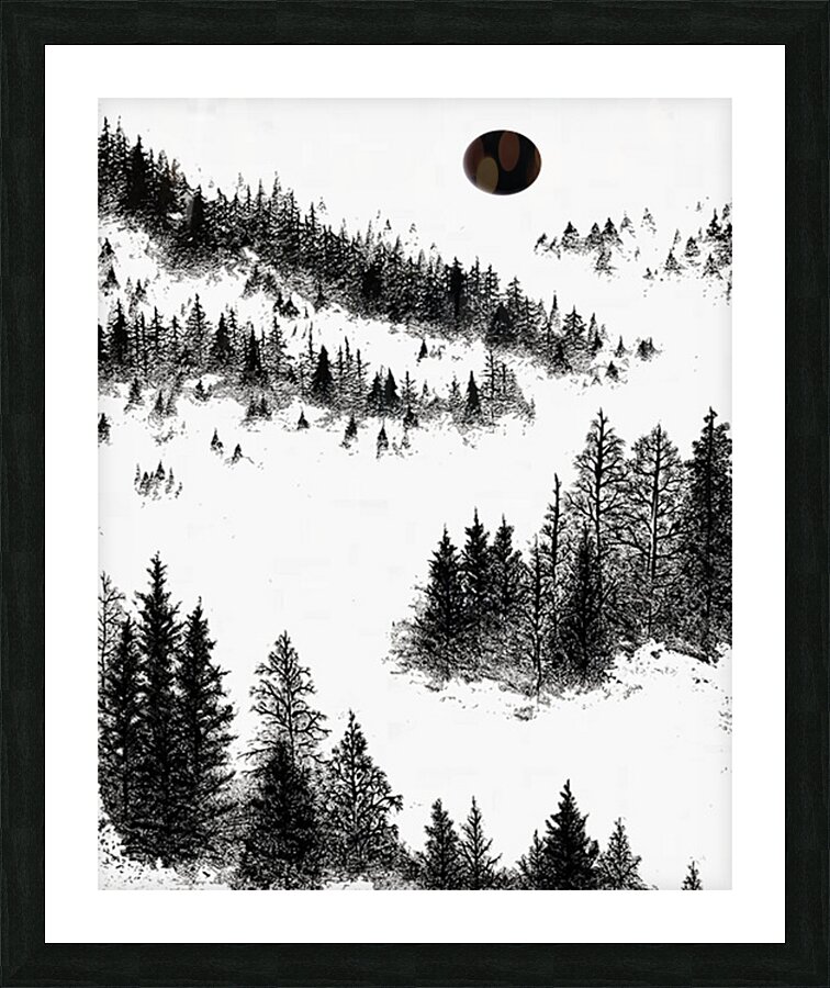 Black Hole Sun Picture Frame print
