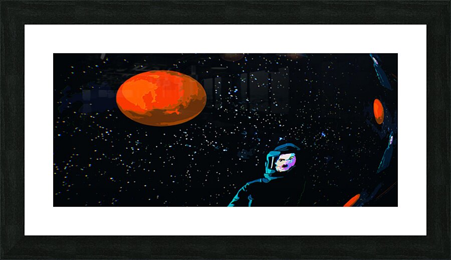 Chucks in Space Picture Frame print