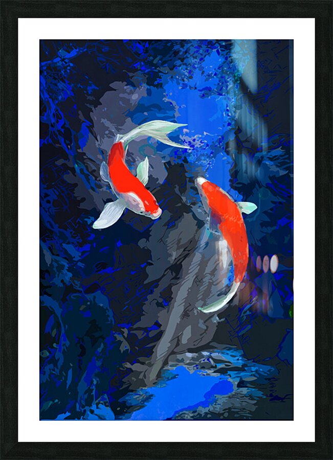 Kavern Koi Picture Frame print