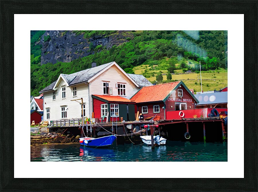 Undredal Brygge Picture Frame print