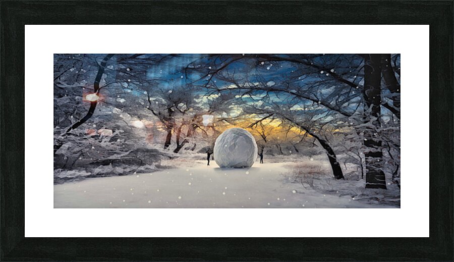 Snow Day Picture Frame print