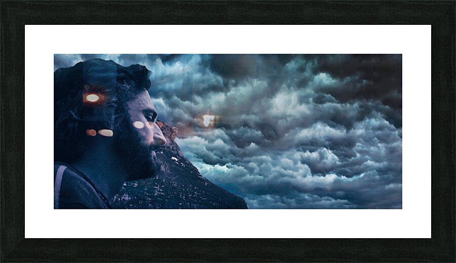 Old Man & the Mountain Picture Frame print