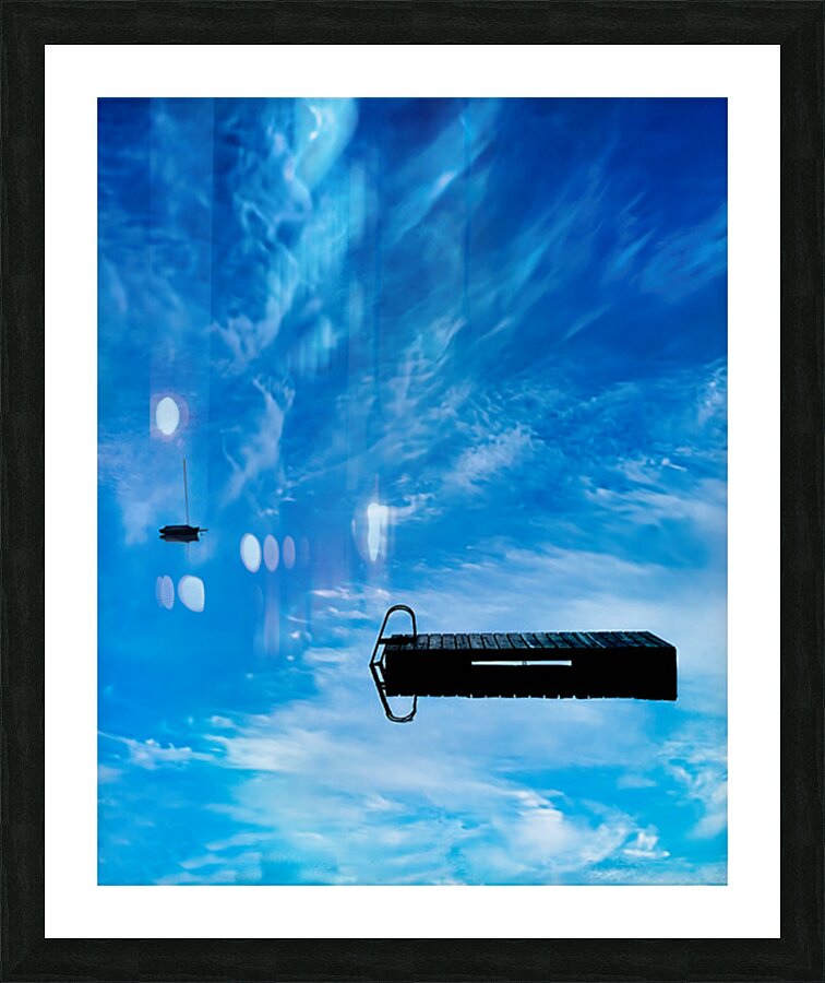 Misty Blue Picture Frame print